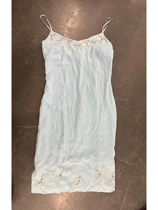 Y2K Blue Embroidered Slip Dress - Picture 4 of 8